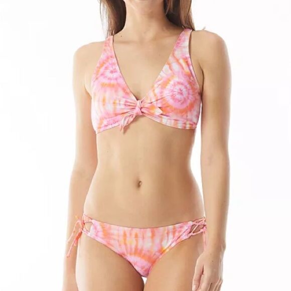 Sundazed Harper Coral Tie Dye Two Piece Swimsuit Size XL Bra 36C NWT - Picture 2 of 11